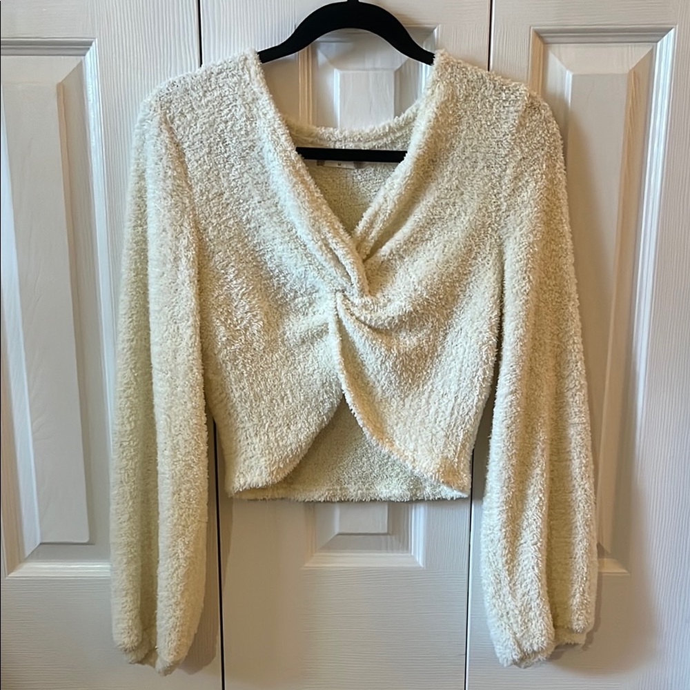 Cream Textured Long Sleeve Top - Alter’d State